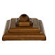 Croce astile con base Cristo Siena colorata s6