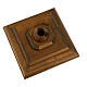 Croce astile con base Cristo Siena colorata s7
