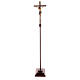 Processional cross with base, painted Siena-type Crucifix s6