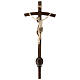 Croix procession Christ Sienne croix courbée brunie 3 tons s1