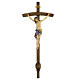 Processional cross with base, painted Siena-type Crucifix and curved cross s1