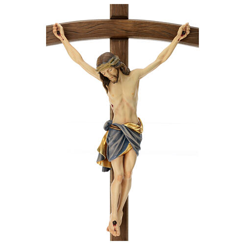 Croix procession Christ Sienne colorée croix courbée 8