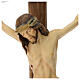 Croce astile processionale Cristo Siena  colorata croce curva s5