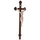 Vortragekreuz mit Basis, Modell Siena, Corpus Christi aus Naturholz, Barockkreuz gebeizt s4