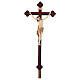 Croce astile con base  Cristo Siena  croce barocca antica brunita 3 colori s1