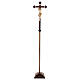 Croce astile con base  Cristo Siena  croce barocca antica brunita 3 colori s3