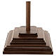 Croce astile con base  Cristo Siena  croce barocca antica brunita 3 colori s5
