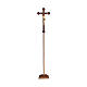 Processional cross with base, painted Siena-type Crucifix and baroque cross s1