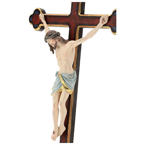 Cruz de procesión con base Cristo Siena cruz oro barroca oro de tíbar antiguo 5