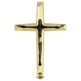 Processional cross Molina modern style in brass