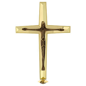Processional cross Molina modern style in brass