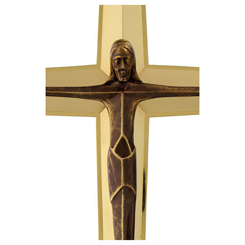 Processional cross Molina modern style in brass 4