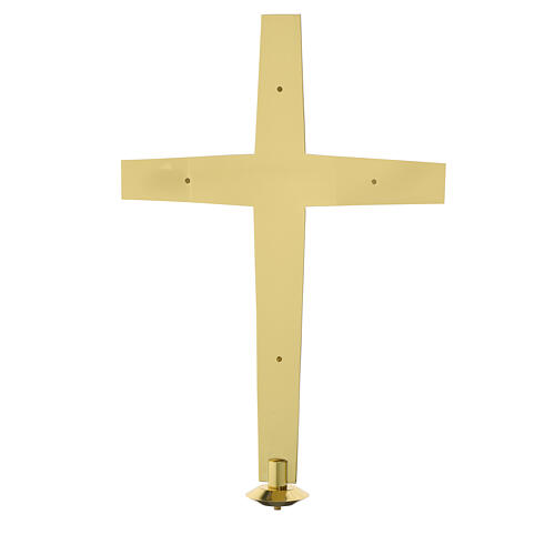 Processional cross Molina modern style in brass 6