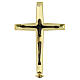 Modern style processional cross in brass Molina s1