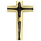 Modern style processional cross in brass Molina s2