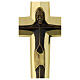 Modern style processional cross in brass Molina s4