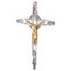 Processional cross in two tone brass 79x14 inc s2