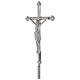 Procession cross in nickeled brass 205 cm s2