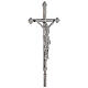 Procession cross in nickeled brass 205 cm s3