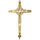 Processional cross in gold plated brass s6