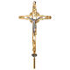 Croce processionale in ottone dorato s1