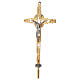 Croce processionale in ottone dorato s3