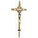 Croce processionale in ottone dorato s5