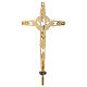 Croce processionale in ottone dorato s6