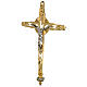 Croce processionale in ottone dorato s4
