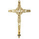 Croce processionale in ottone dorato s6