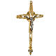 Cruz de procissão de latão dourado s5