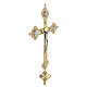 Croix de procession laiton doré fusion avec 4 évangelistes s4