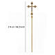 Croix de procession laiton doré fusion avec 4 évangelistes s5