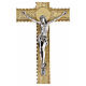 Croix de procession laiton doré fusion avec 4 évangelistes s6