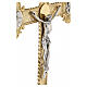 Croix de procession laiton doré fusion avec 4 évangelistes s8