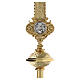 Croix de procession laiton doré fusion avec 4 évangelistes s11