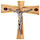 Krzyż procesyjny pozłacany mosiądz z kryształami s2