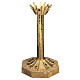 Base portacroce ottone dorato cristalli base marmo s1