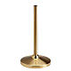 Cross stand in gold-plated brass, round-shapes base s1