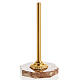 Cross stand with marble base, floral motifs s1