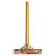 Cross stand with marble base, floral motifs s4