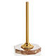 Base portacroce ottone con marmo s1