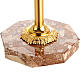 Cross stand with marble base, floral motifs s2
