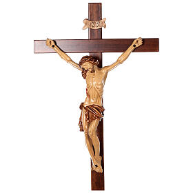 Krzyż procesyjny drewno orzech włoski