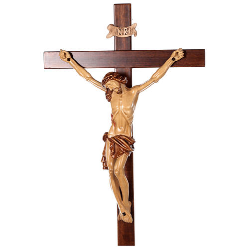 Krzyż procesyjny drewno orzech włoski 2