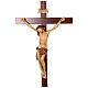 Krzyż procesyjny drewno orzech włoski s2