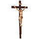 Krzyż procesyjny drewno orzech włoski s5