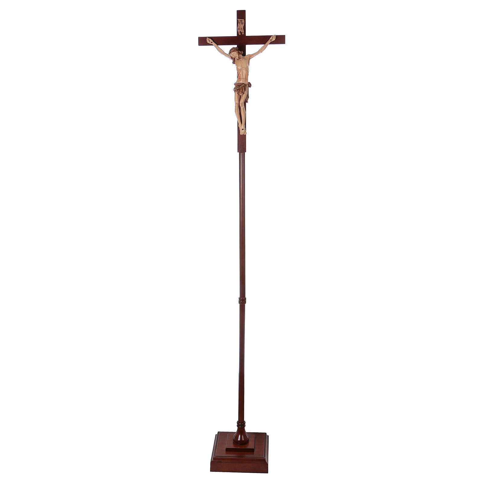 Cruz procissão madeira de nogueira venda online na HOLYART