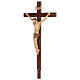 Processional cross in walnut wood s4