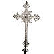 Processional cross in brass 70x42 cm s7